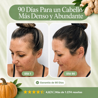 Menos caída del cabello en 26 días